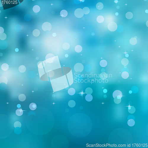 Image of Glittery blue Christmas background. EPS 8