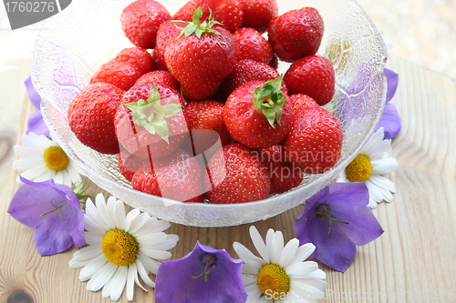 Image of Swedish Midsummer dessert - strawberries