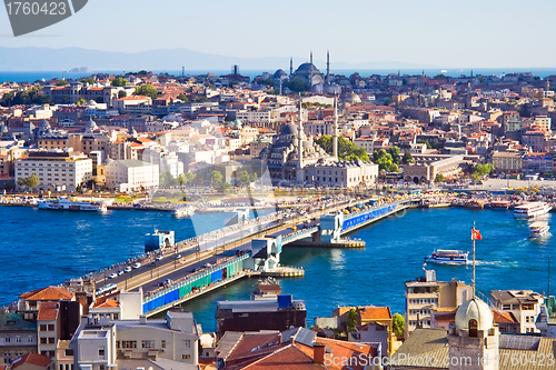Image of Bridge over Golden Horn in Istanbul