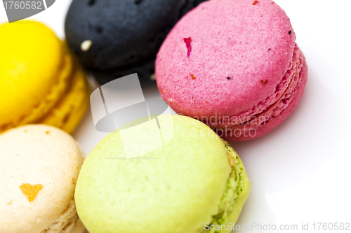 Image of French dessert colorful mararoon