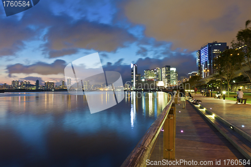 Image of Hong Kong skyline at coast