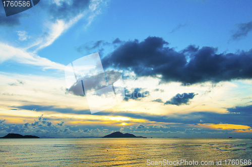 Image of Sunset coast in Hong Kong