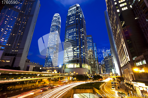 Image of City traffic at night