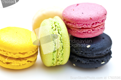 Image of Colorful macarons dessert