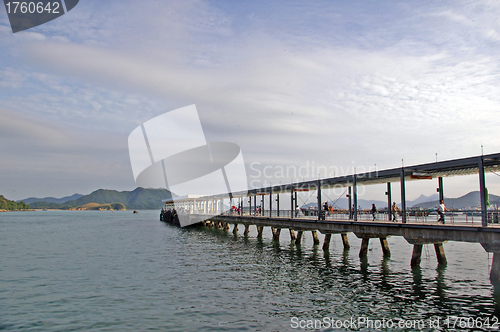 Image of Sai Kung pier in Hong Kong