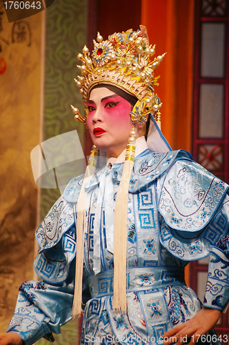 Image of Cantonese Opera in  Mui Wo water lantern festival, Hong Kong