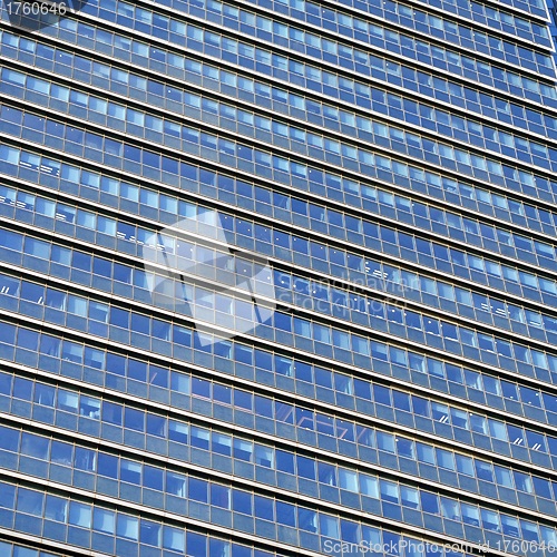 Image of Blue office windows background