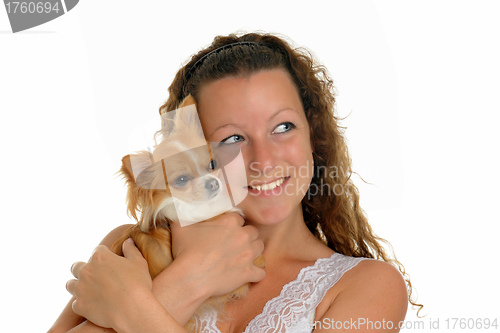Image of girl and chihuahua