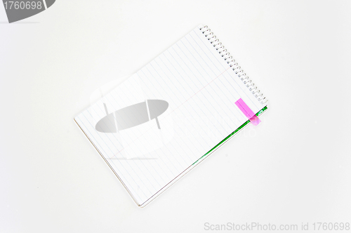 Image of Notebook isolated on white background