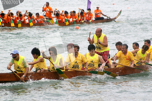 Image of Dragon boat race in Hong Kong