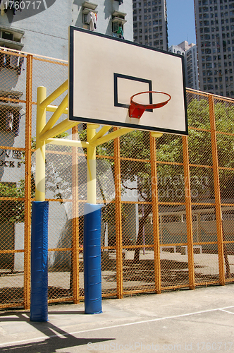 Image of Basketball court in abstract view