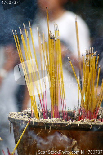 Image of Incenses in a temple