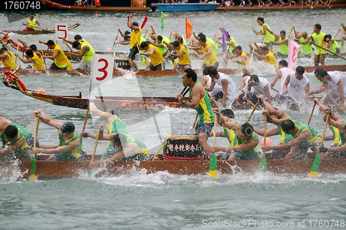 Image of Dragon boat race in Tung Ng Festival, Hong Kong