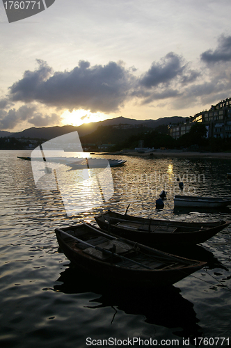 Image of Sunset scene along the coast