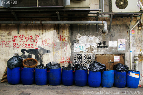 Image of Dirty street in Hong Kong