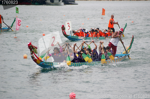 Image of Dragon boat race in Hong Kong