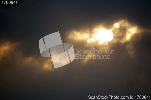 Image of Sun in the clouds