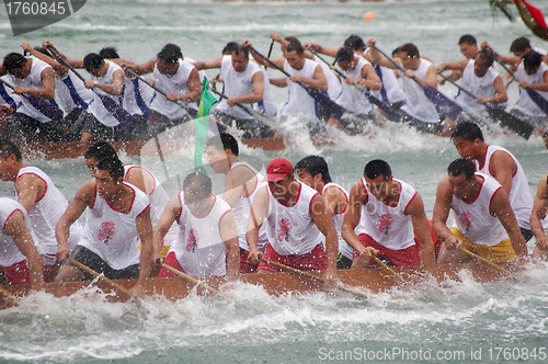 Image of Dragon boat race in Hong Kong