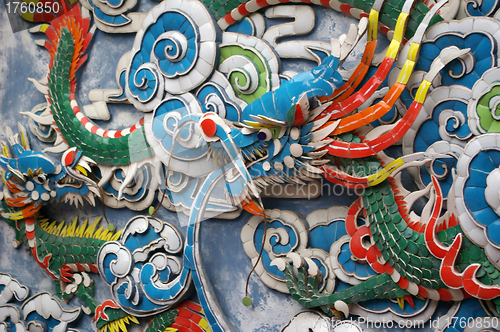 Image of Chinese dragon background