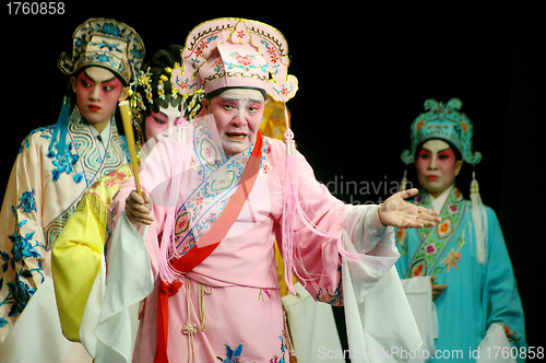 Image of Cantonese Opera in  Mui Wo water lantern festival, Hong Kong