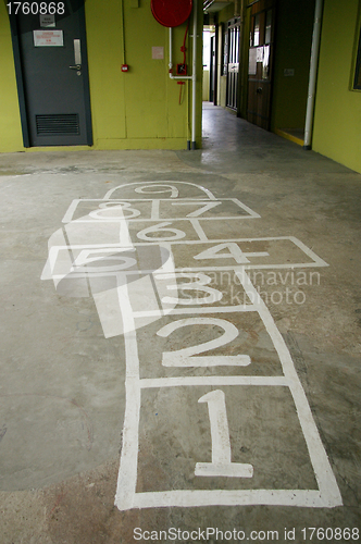 Image of Hopscotch on the ground