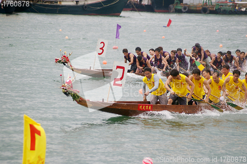 Image of Dragon boat race in Hong Kong