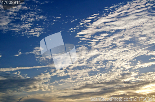 Image of Blue sky background