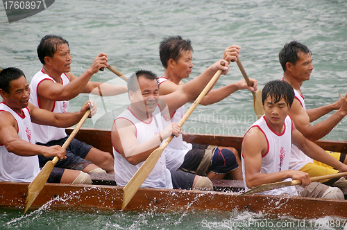 Image of Dragon boat race in Hong Kong