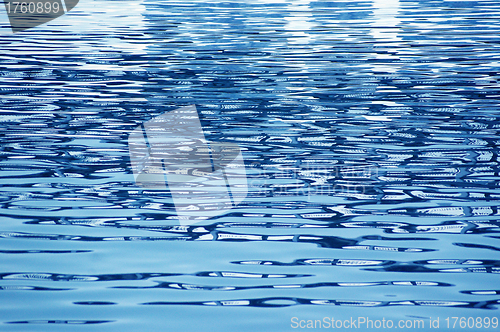 Image of Blue wave background