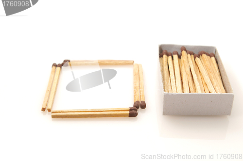 Image of Matches isolated on white background