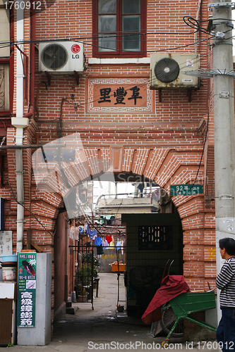 Image of An old street in Shanghai, China.