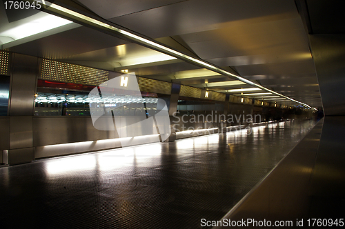 Image of Footbridge at night