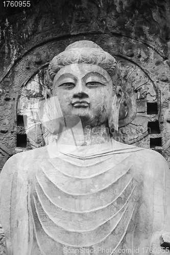 Image of Longmen Grottoes close-up 