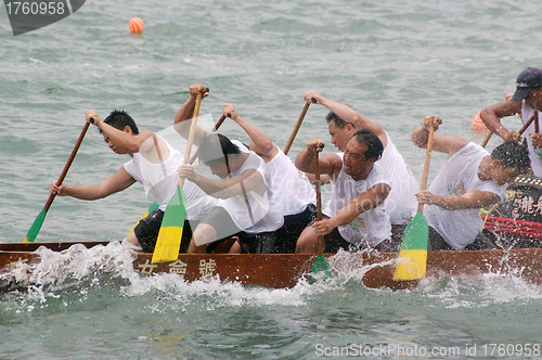 Image of Dragon boat race in Hong Kong