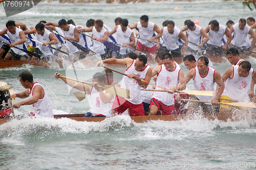 Image of Dragon boat race in Hong Kong