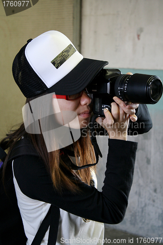 Image of Female photographer