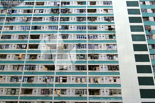 Image of A public housing in Hong Kong, under reconstruction 