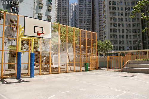 Image of Basketball court in abstract view