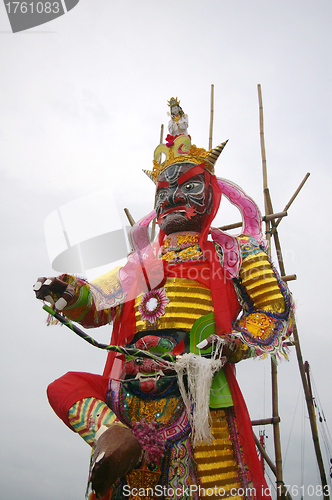 Image of God for worship in Cheung Chau Bun Festival, Hong Kong.