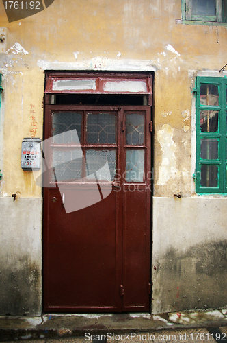 Image of Vintage wall and door background