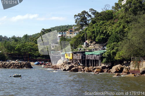 Image of Wooden house in Lamma Island, Hong Kong.
