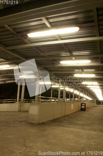 Image of Footbridge at night