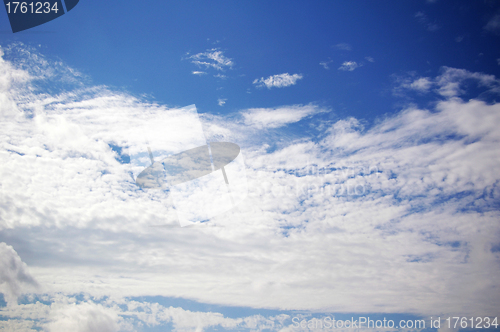 Image of Blue sky background
