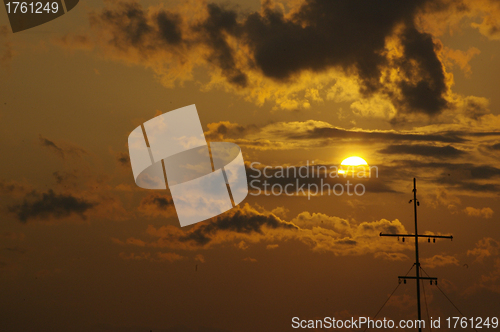 Image of Sunset scene in Hong Kong