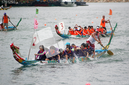 Image of Dragon boat race in Hong Kong