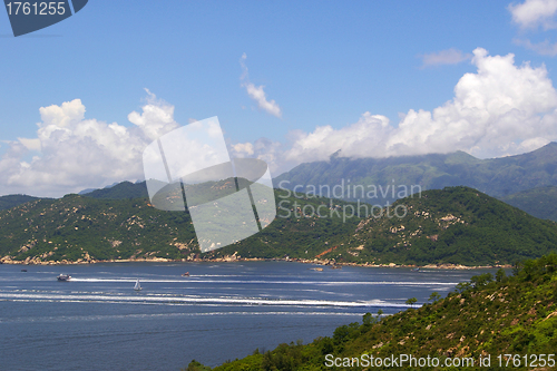 Image of Mountain landscape and seascape in Hong Kong