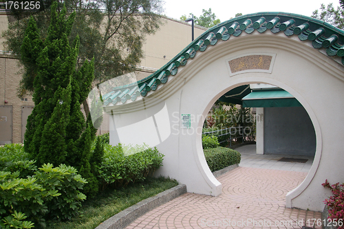 Image of Chinese garden in Hong Kong