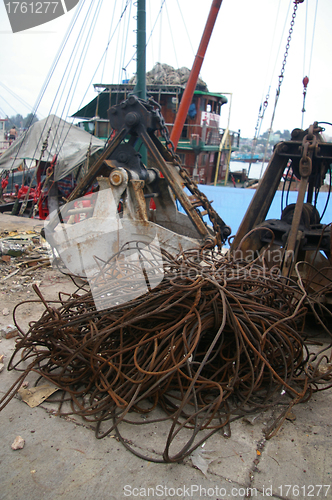 Image of Rusted electric wires