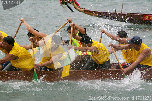 Image of Dragon boat race in Hong Kong