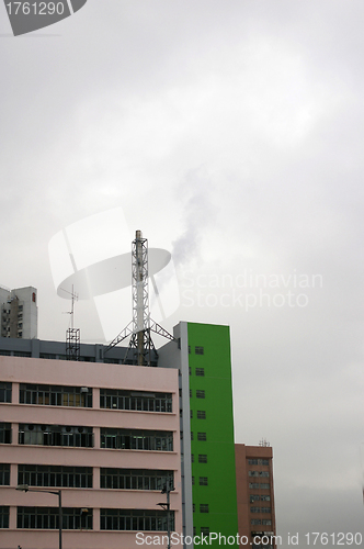 Image of Chimney in industy with pollutants